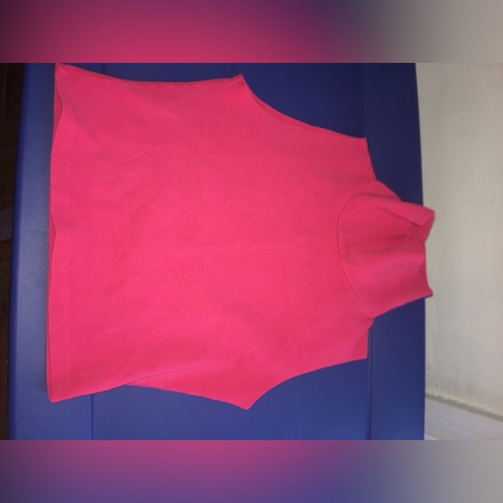 Turtle neck cotton crop top New